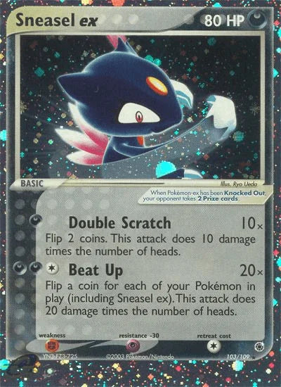 Sneasel ex (103/109) [EX: Ruby & Sapphire] - for just $33.15! 