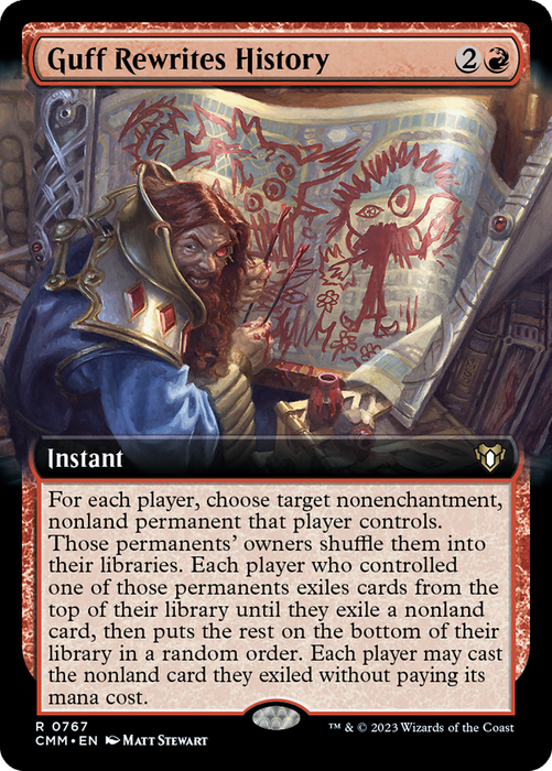 Guff Rewrites History (CMM-767) - Commander Masters: (Extended Art) - for just $1.12! 