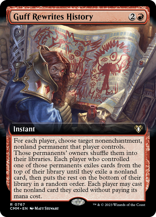 Guff Rewrites History (CMM-767) - Commander Masters: (Extended Art) - for just $1.17! 