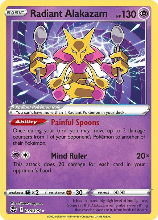 Radiant Alakazam (059/195) [Sword & Shield: Silver Tempest] - for just $0.40! 