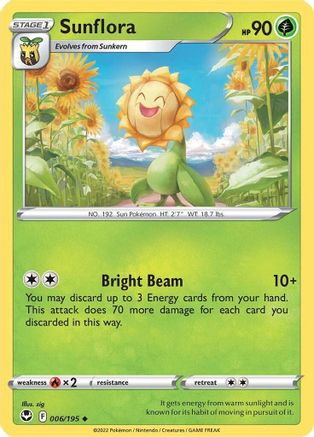 Sunflora 006/195 - SWSH12 Silver Tempest - for just $0.07! 