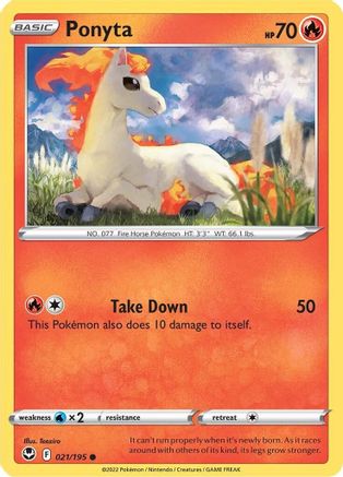 Ponyta 021/195 - SWSH12 Silver Tempest - for just $0.05! 
