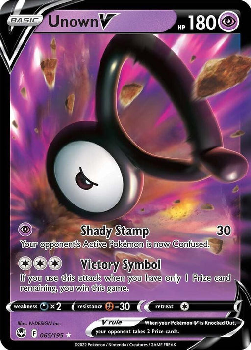 Unown V (065/195) [Sword & Shield: Silver Tempest] - for just $0.40! 