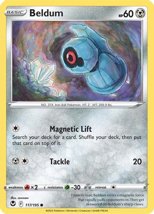 Beldum 117/195 - SWSH12 Silver Tempest - for just $0.05! 