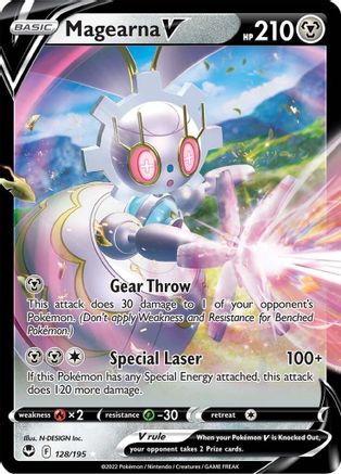 Magearna V 128/195 - SWSH12 Silver Tempest Holofoil - for just $0.35! 
