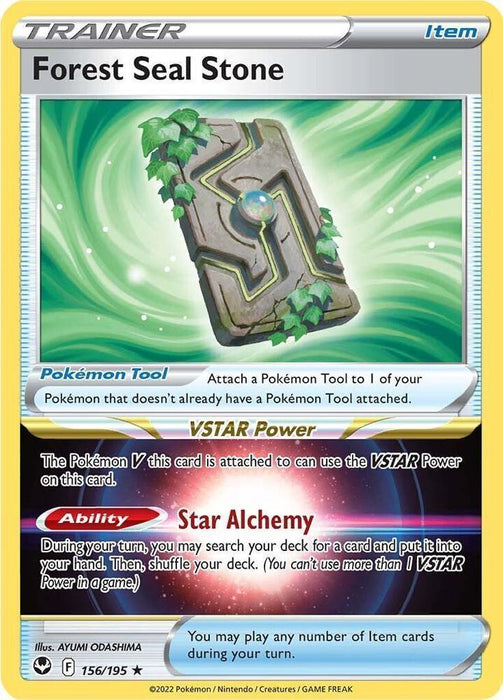 Forest Seal Stone (156/195) [Sword & Shield: Silver Tempest] - for just $0.20! 