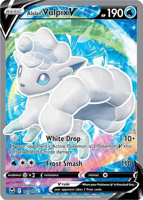 Alolan Vulpix V (173/195) [Sword & Shield: Silver Tempest] - for just $4.25! 