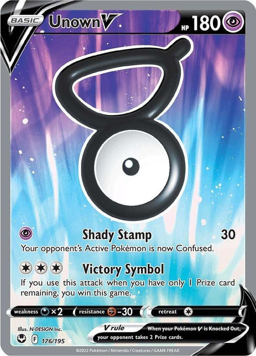 Unown V (176/195) [Sword & Shield: Silver Tempest] - for just $1.40! 