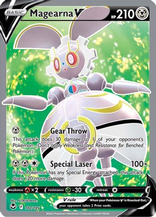 Magearna V (Full Art) 182/195 - SWSH12 Silver Tempest Holofoil - for just $0.92! 