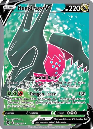 Regidrago V (Full Art) 183/195 - SWSH12 Silver Tempest Holofoil - for just $0.97! 