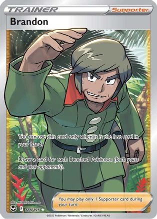 Brandon (Full Art) 188/195 - SWSH12 Silver Tempest Holofoil - for just $0.35! 
