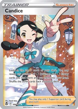 Candice (Full Art) 189/195 - SWSH12 Silver Tempest Holofoil - for just $2.95! 