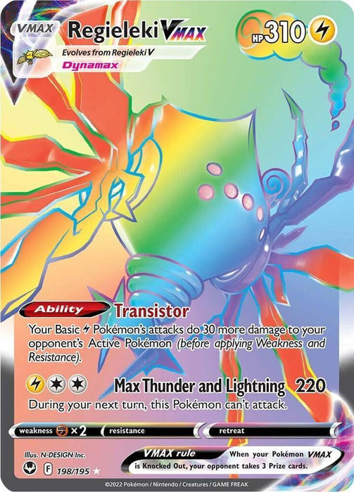 Regieleki VMAX (198/195) [Sword & Shield: Silver Tempest] - for just $3.40! 
