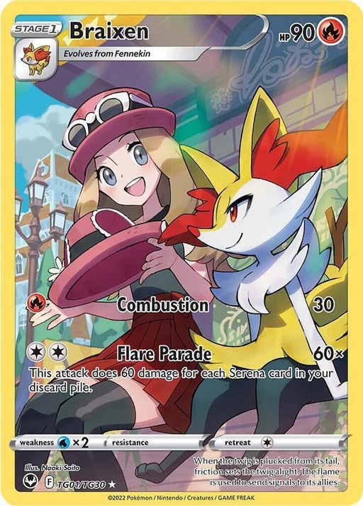 Braixen (TG01/TG30) [Sword & Shield: Silver Tempest] - for just $1.25! 