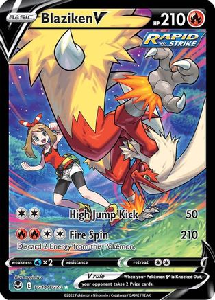 Blaziken V TG14/TG30 - SWSH12 Silver Tempest Trainer Gallery Holofoil - for just $14.63! 