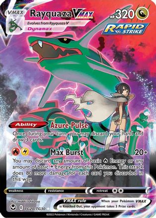 Rayquaza VMAX TG20/TG30 - SWSH12 Silver Tempest Trainer Gallery Holofoil - for just $62.81! 