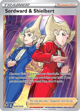 Sordward & Shielbert TG28/TG30 - SWSH12 Silver Tempest Trainer Gallery Holofoil - for just $0.85! 