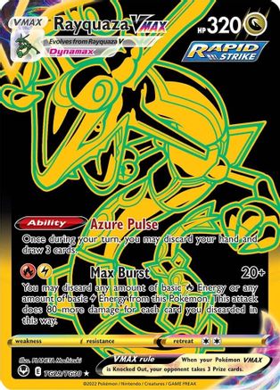 Rayquaza VMAX (Secret) TG29/TG30 - SWSH12 Silver Tempest Trainer Gallery Holofoil - for just $7.90! 