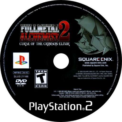 Fullmetal Alchemist 2: Curse of the Crimson Elixir – PlayStation 2 (PS2) - for just $0! 