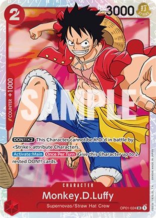 Monkey.D.Luffy (024) (OP01-024) - Romance Dawn Foil - for just $1.38! 