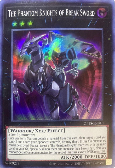 The Phantom Knights of Break Sword [OP18-EN010] Super Rare - for just $0.10! 