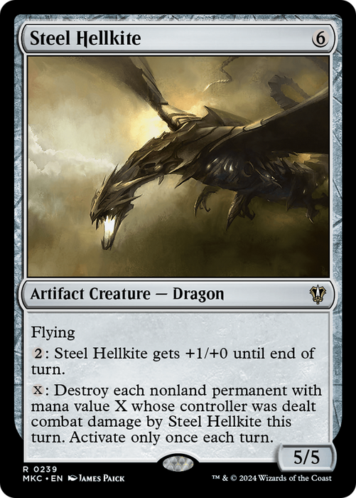 Steel Hellkite (MKC-239) - Murders at Karlov Manor Commander - for just $0.11! 