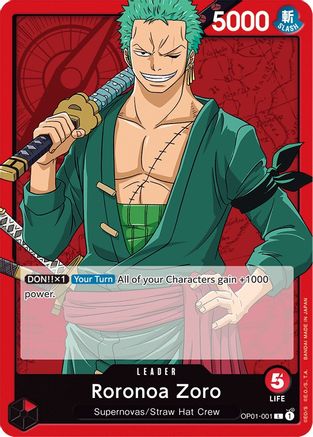Roronoa Zoro (001) (OP01-001) - Romance Dawn - for just $1.53! 