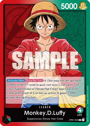 Monkey.D.Luffy (003) (OP01-003) - Romance Dawn - for just $7.20! 