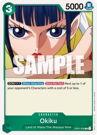 Okiku (OP01-035) - Romance Dawn Foil - for just $0.15! 