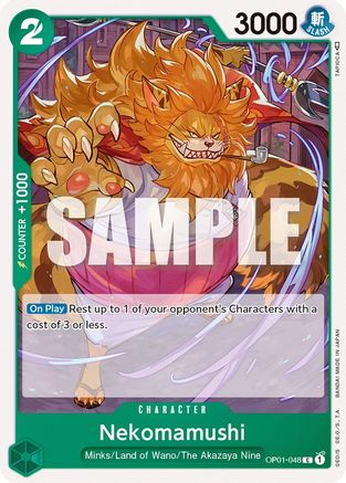Nekomamushi (OP01-048) - Romance Dawn - for just $0.05! 