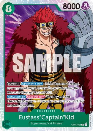 Eustass"Captain"Kid (OP01-051) - Romance Dawn Foil - for just $0.65! 