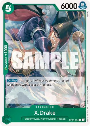 X.Drake (054) (OP01-054) - Romance Dawn Foil - for just $0.13! 