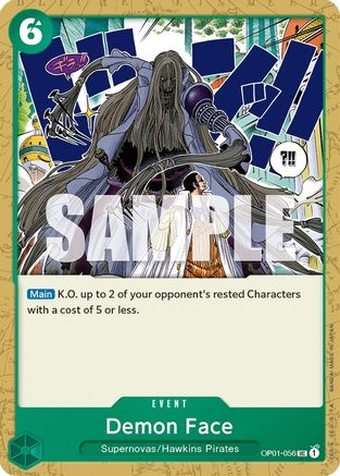 Demon Face (OP01-056) - Romance Dawn - for just $0.08! 