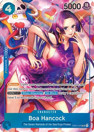 Boa Hancock (Parallel) (OP01-078) - Romance Dawn Foil - for just $61.70! 