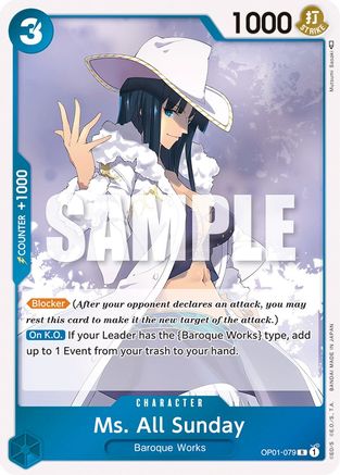 Ms. All Sunday (OP01-079) - Romance Dawn Foil - for just $0.53! 