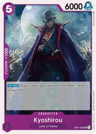 Kyoshirou (OP01-095) - Romance Dawn - for just $0.08! 