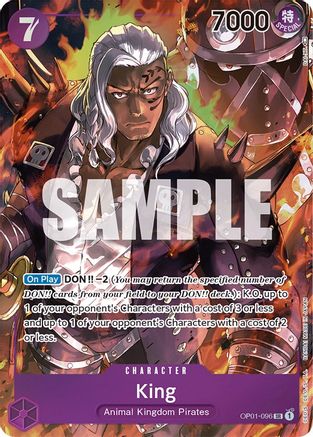 King (096) (Parallel) (OP01-096) - Romance Dawn Foil - for just $4.38! 