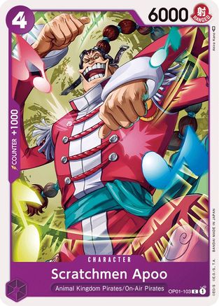 Scratchmen Apoo (OP01-103) - Romance Dawn - for just $0.05! 