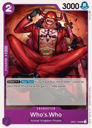 Who's.Who (OP01-109) - Romance Dawn - for just $0.05! 