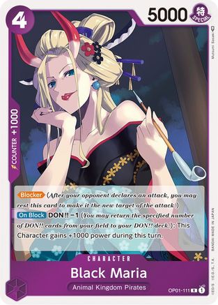 Black Maria (OP01-111) - Romance Dawn Foil - for just $0.13! 