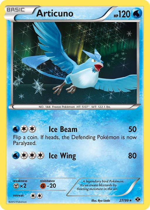 Articuno (27/99) (Blister Exclusive) [Black & White: Next Destinies] - for just $3.35! 