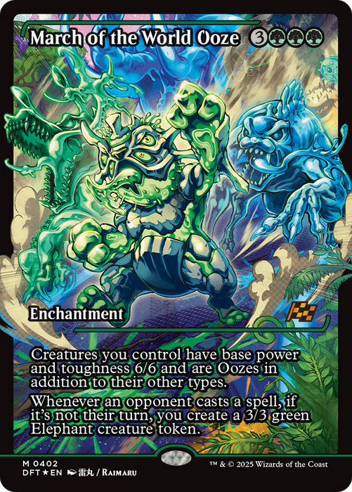 March of the World Ooze (DFT-402) - Aetherdrift: (Showcase, enchantment) Foil - for just $2.51! 