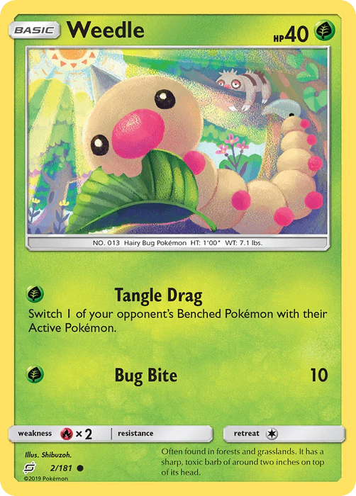 Weedle (2/181) [Sun & Moon: Team Up] - for just $0.15! 
