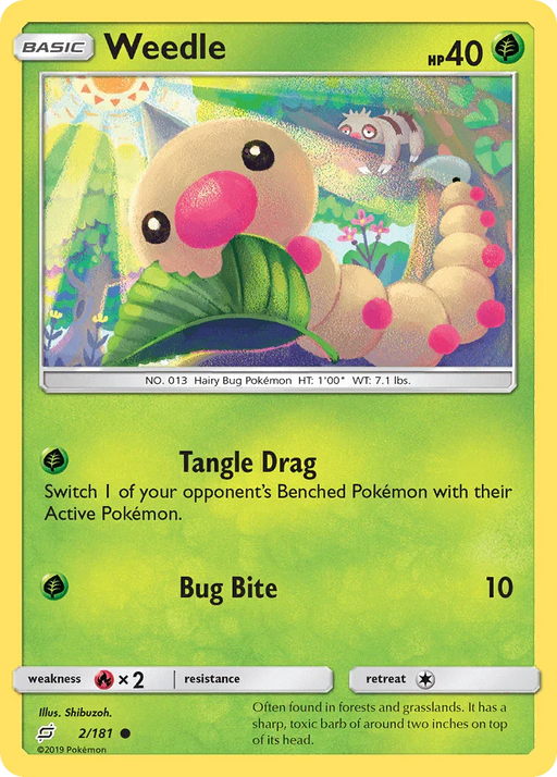 Weedle (2/181) [Sun & Moon: Team Up] - for just $0.15! 