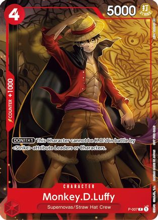 Monkey.D.Luffy - P-007 (Tournament Pack Vol. 1) (P-007) - One Piece Promotion Cards - for just $6.33! 
