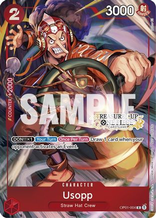 Usopp - OP01-004 (Treasure Cup) (OP01-004) - One Piece Promotion Cards Foil - for just $170.13! 