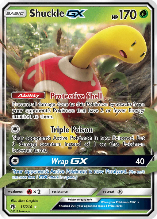 Shuckle GX (17/214) [Sun & Moon: Lost Thunder] - for just $4.40! 
