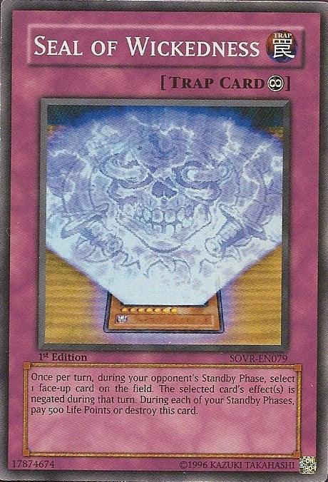 Seal of Wickedness [SOVR-EN079] Super Rare - for just $0.25! 