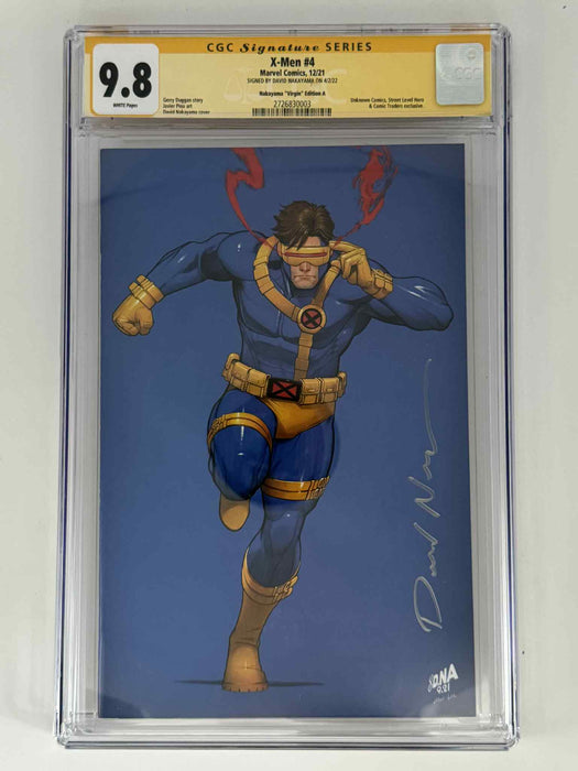 [Signed by David Nakayama] X-Men #4 CGC 9.8 Yellow Label Exclusive Virgin Color Bleed Var - for just $175! 