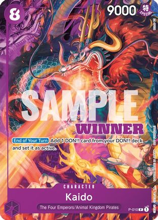 Kaido - P-010 (Winner Pack Vol. 1) (P-010) - One Piece Promotion Cards - for just $10.30! 